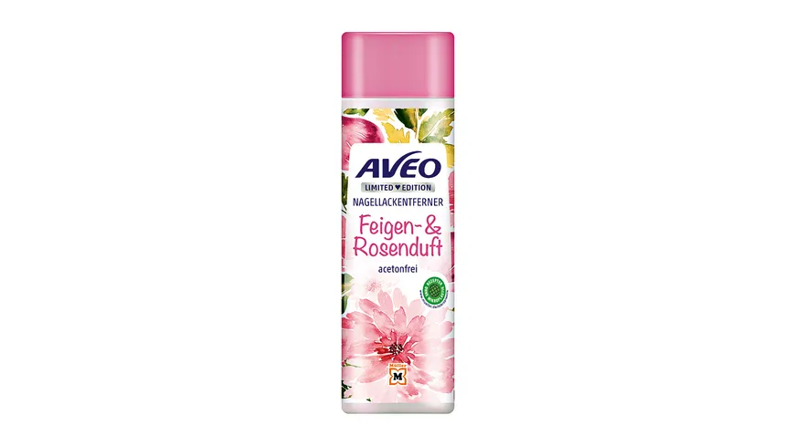 AVEO Nagellackentferner acetonfrei mit Feigen- und Rosenduft 200 ml
