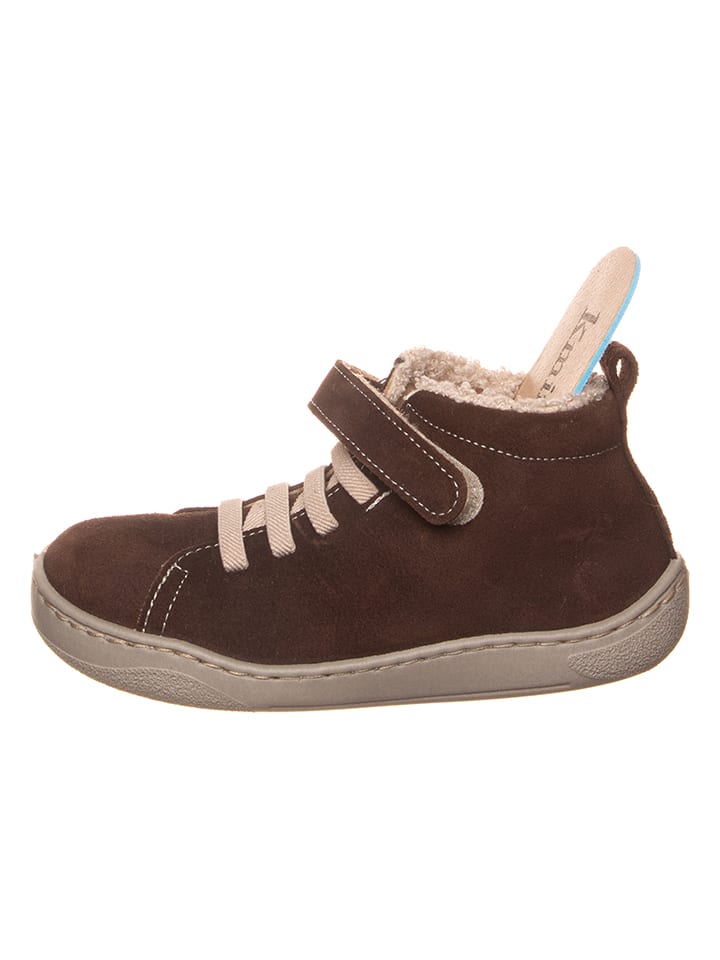 kmins Leder-Barfuß-Schnürschuh in Braun günstig kaufen