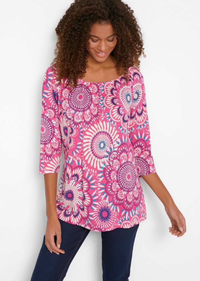 Baumwoll Shirt, 3/4-Arm
