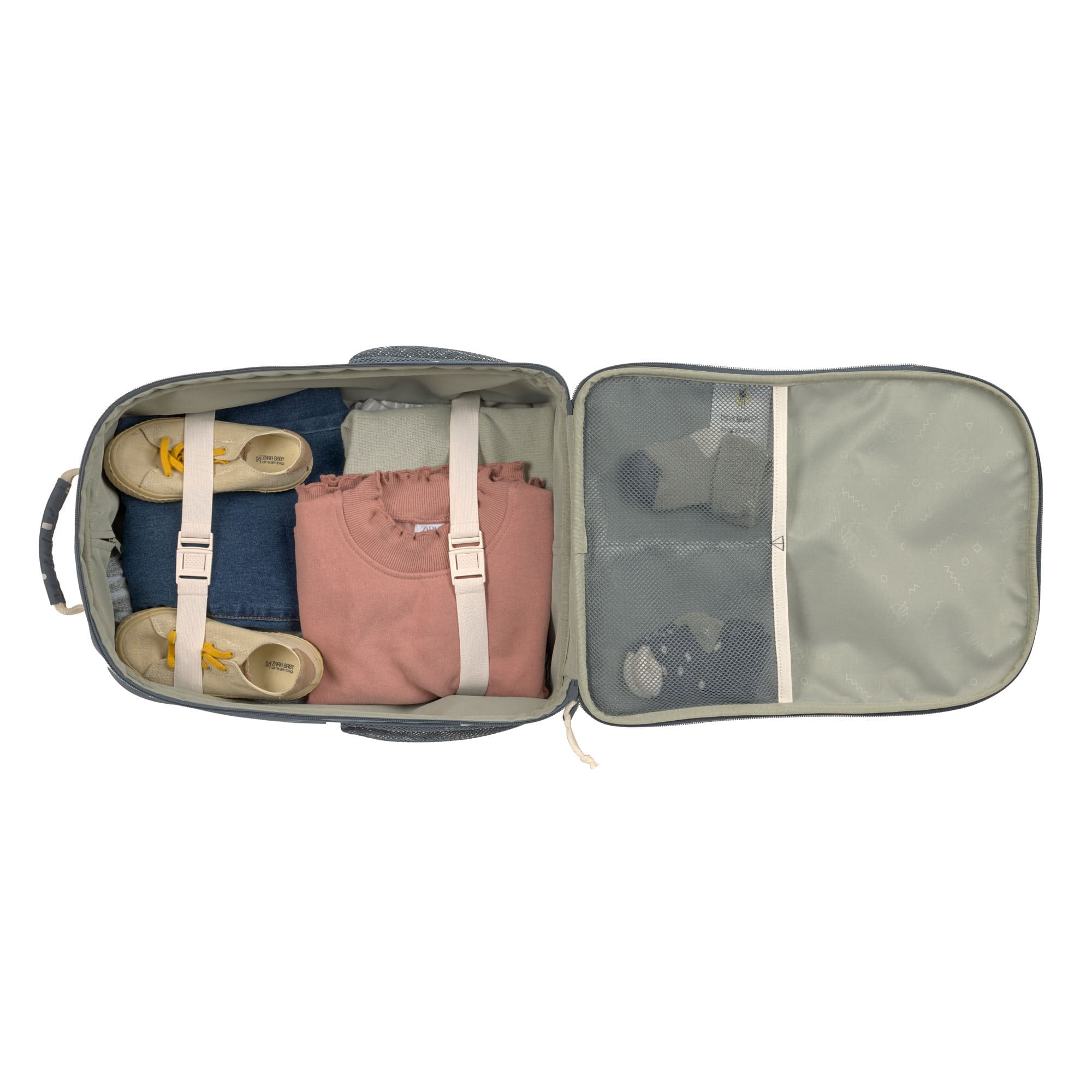 Kinderkoffer - Trolley Happy Prints, Dunkelblau