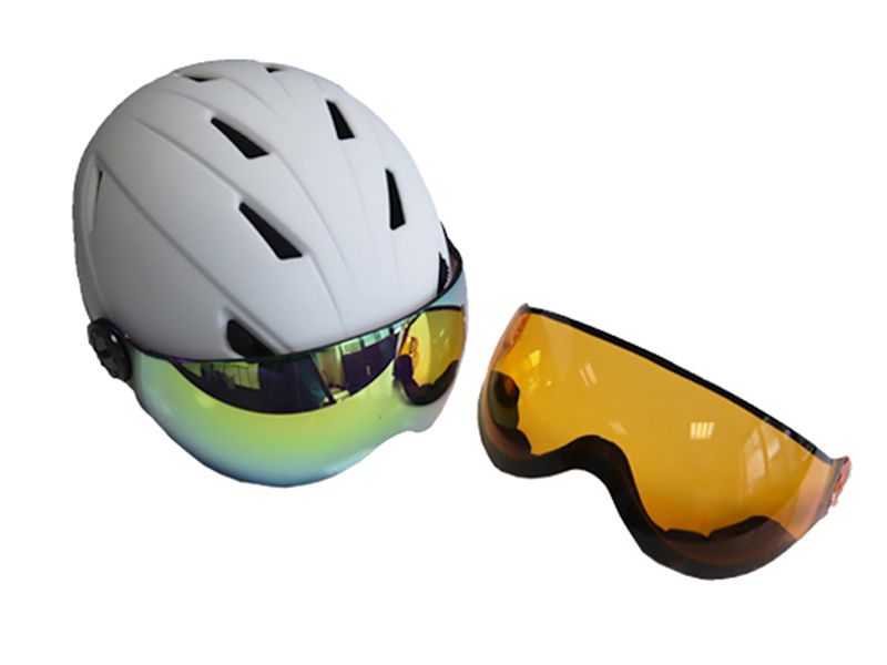 Vizorz 58 - 61 cm Weiße Skihelm Mit Visier