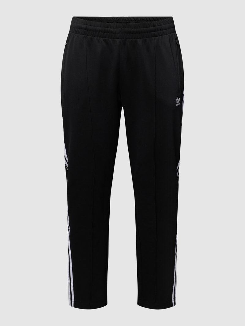 PLUS SIZE Sweatpants mit Logo-Streifen in schwarz