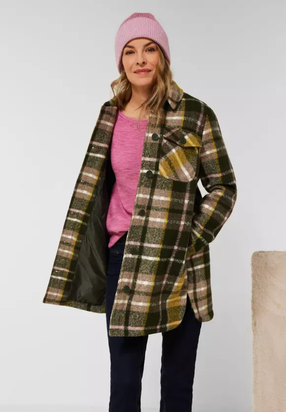 CECIL Langes Karo Overshirt