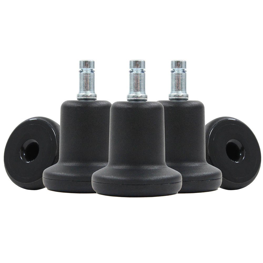 hjh OFFICE Stuhlrolle Stuhlgleiter 5x STAND 10mm/50mm Metall, Kunststoff, (Bürostuhlgleiter)