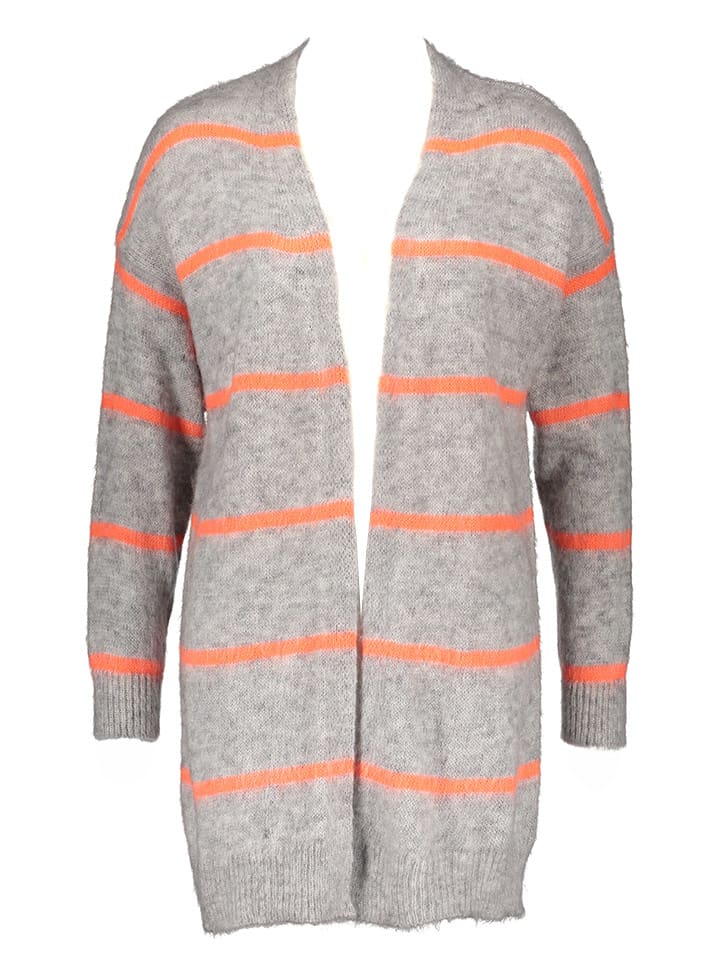 miss goodlife Cardigan in Grau/ Orange günstig kaufen