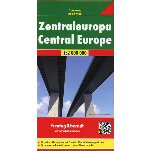 Zentraleuropa 1 : 2 000 000. Autokarte - Straßenkarte