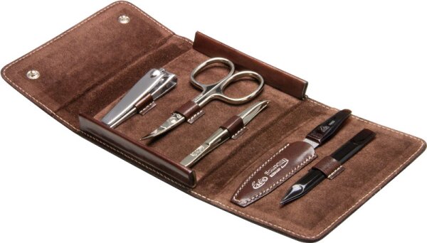 Erbe Solingen Houston Maniküre Druckknopf-Etui Maniküre-Set