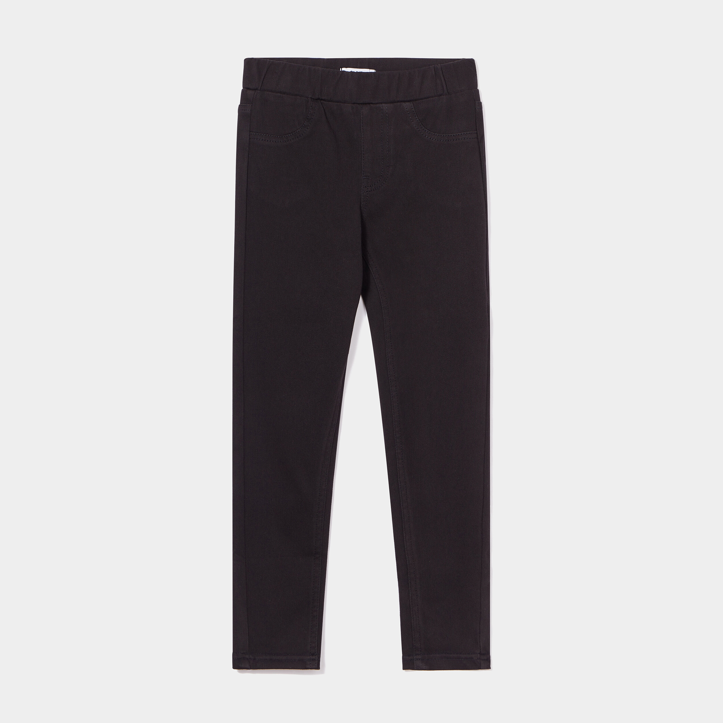 Pantalon tregging taille élastiquée noir fille | La Halle