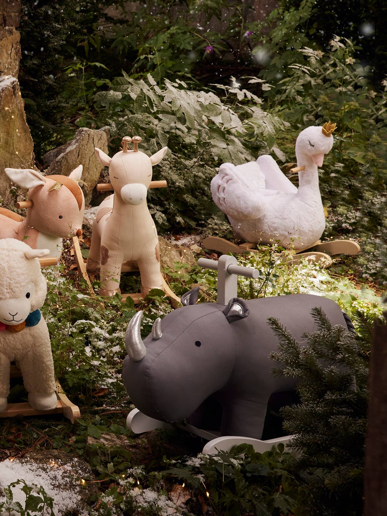 Rhinocéros à bascule FSC® gris