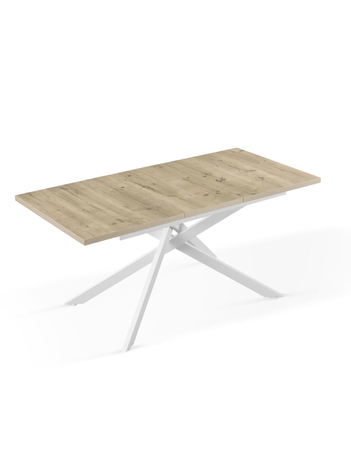 B&D Home Ausziehstisch BEA in Sandeiche - (B)120-160 x (H)76 x (T)80 cm günstig kaufen onesize