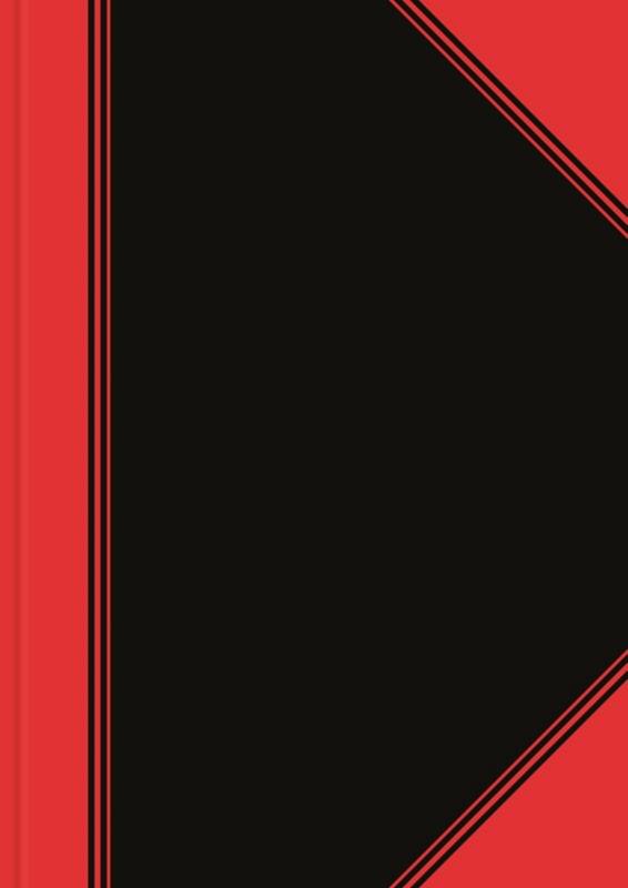 Bantex Bücher & Blöcke Notizbuch DIN A4 Liniert Rückendrahtheftung Rot, Schwarz 96 Blatt