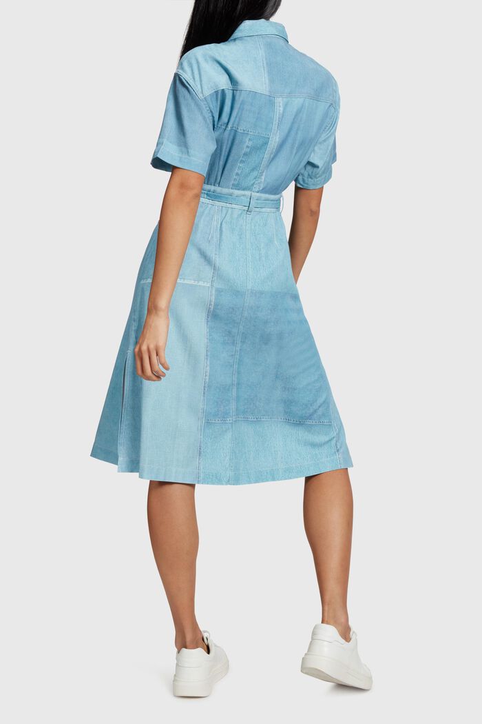 Bedrucktes Denim Not Denim Hemdblusenkleid