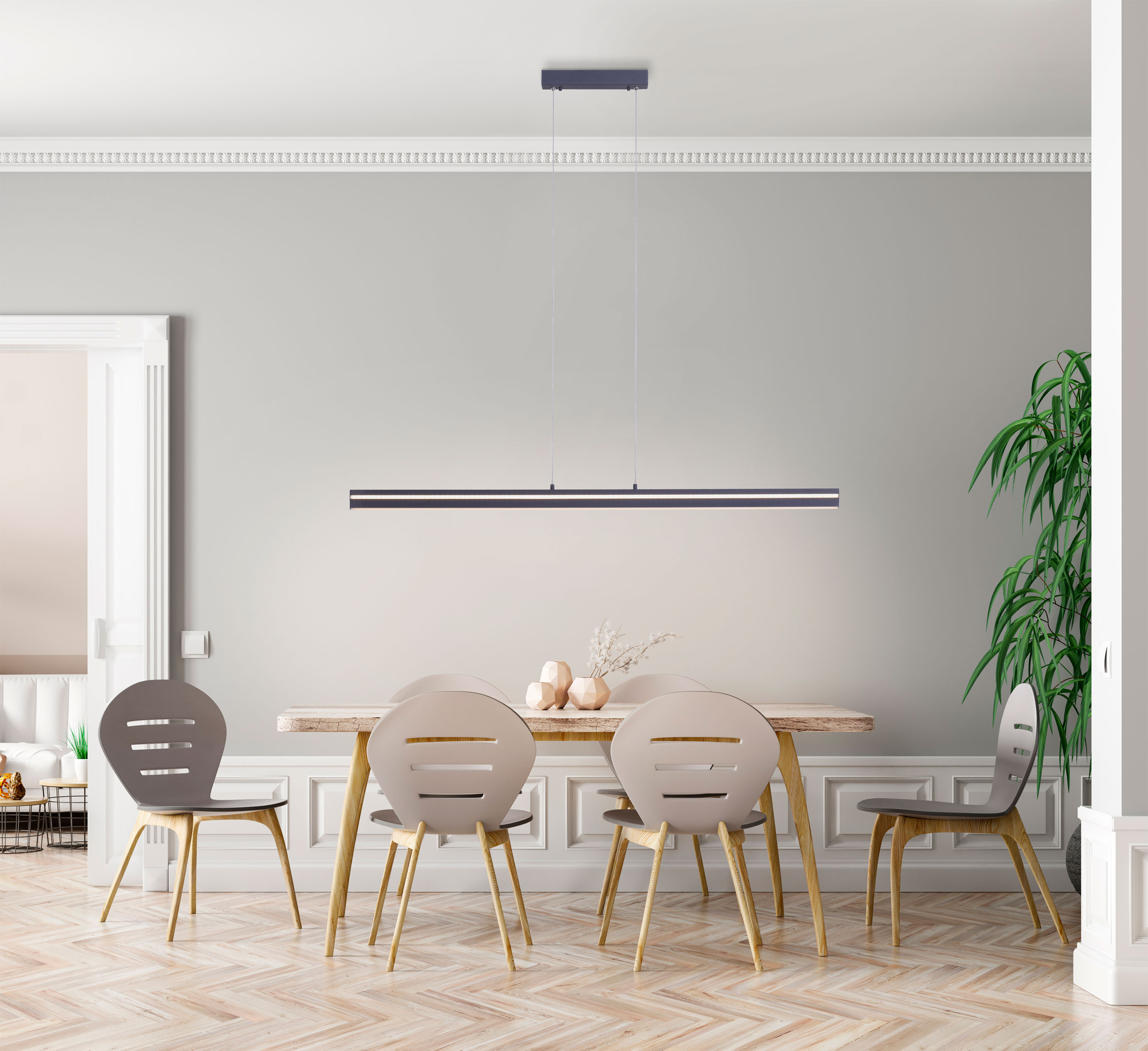 QLED-Pendelleuchte 1flg