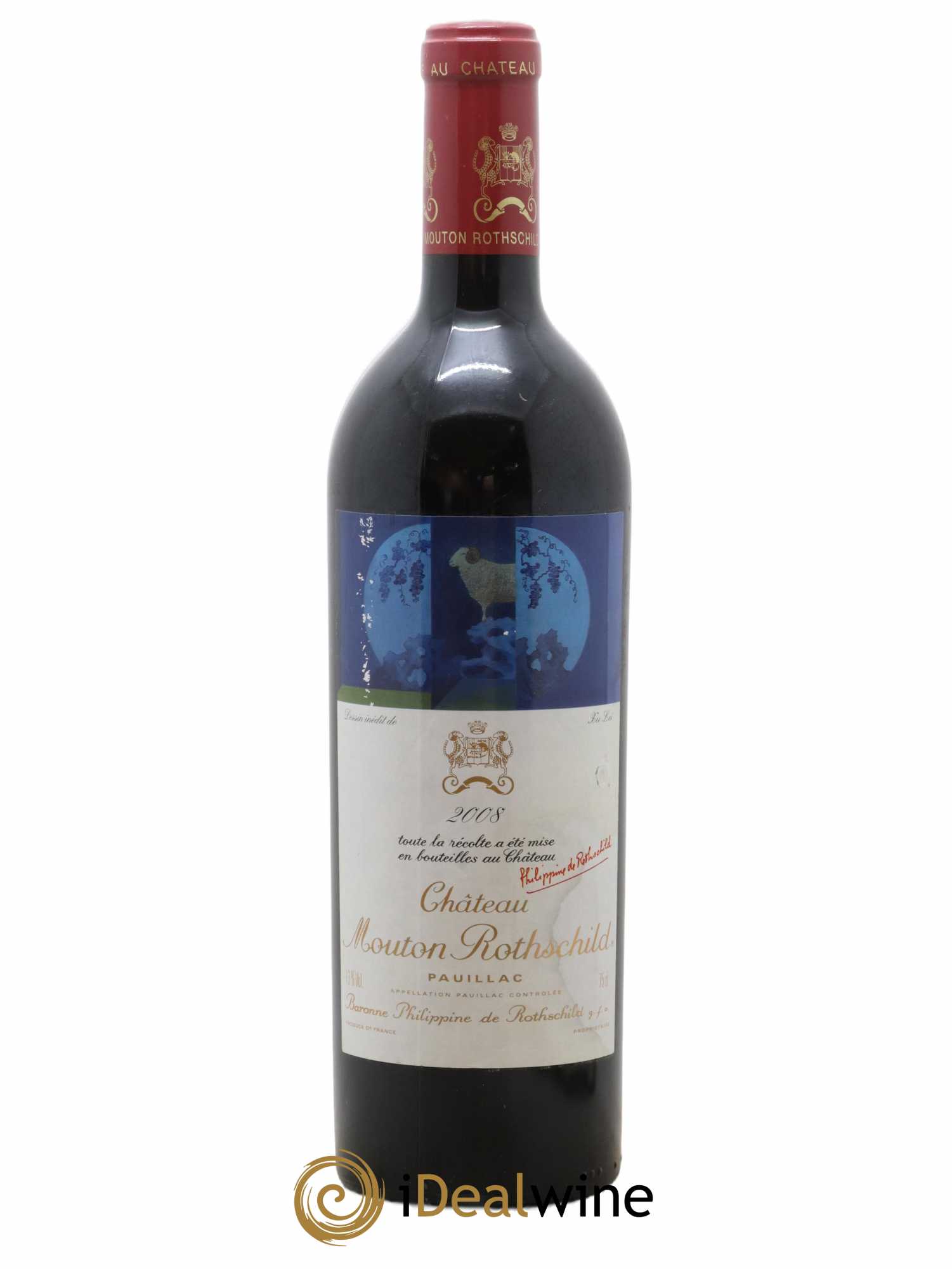 Château Mouton Rothschild 1er Grand Cru Classé  2008 - Lot de 1 Bouteille