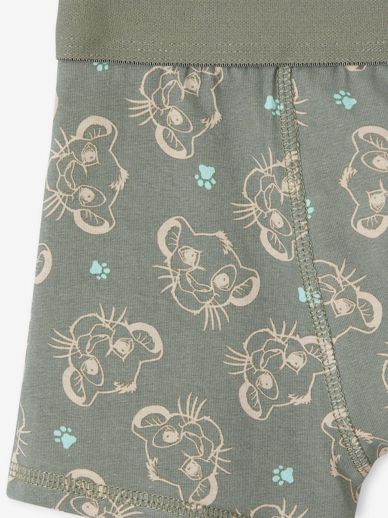 The Lion King 3er-Pack Jungen Boxershorts Disney KÖNIG DER LÖWEN - khaki