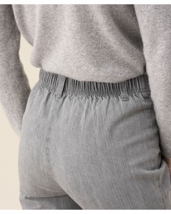 Jean effet ventre plat extensible, 2 statures