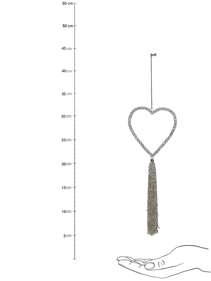 Kersten 2er-Set: Dekoanhänger in Silber - (L)27 x (B)10 cm günstig kaufen onesize