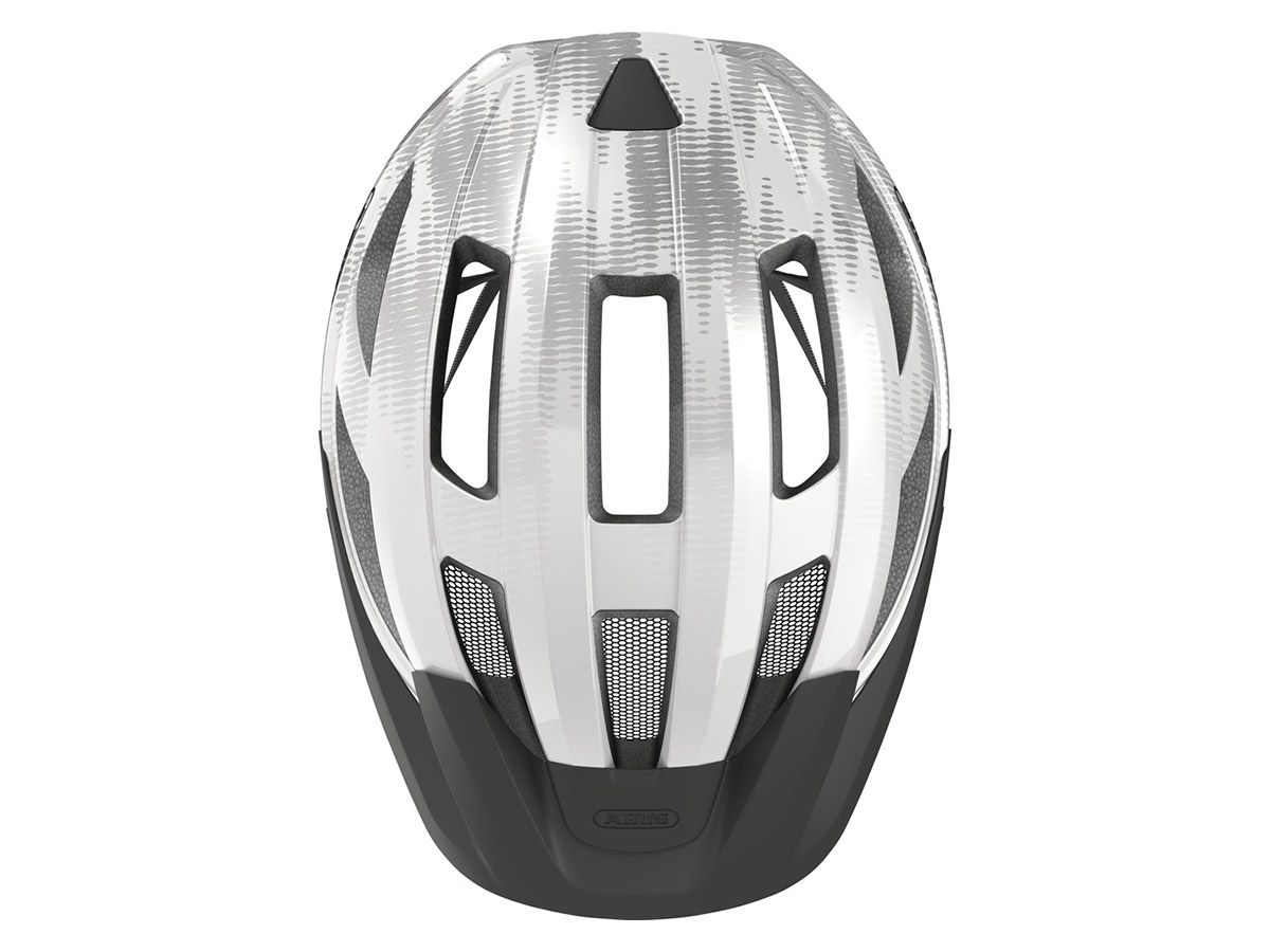 Abus Macator White Silver Fahrradhelm
