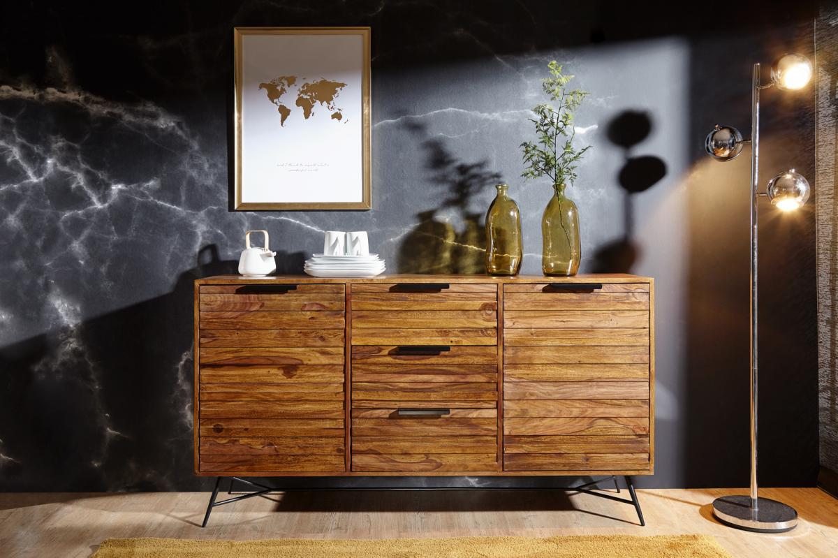 Wohnling Design Sideboard NISHAN 160x40x88 cm