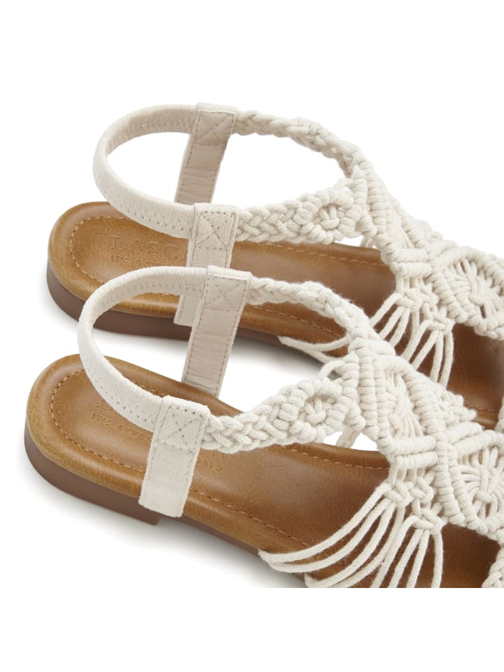 LASCANA Sandale in beige günstig kaufen