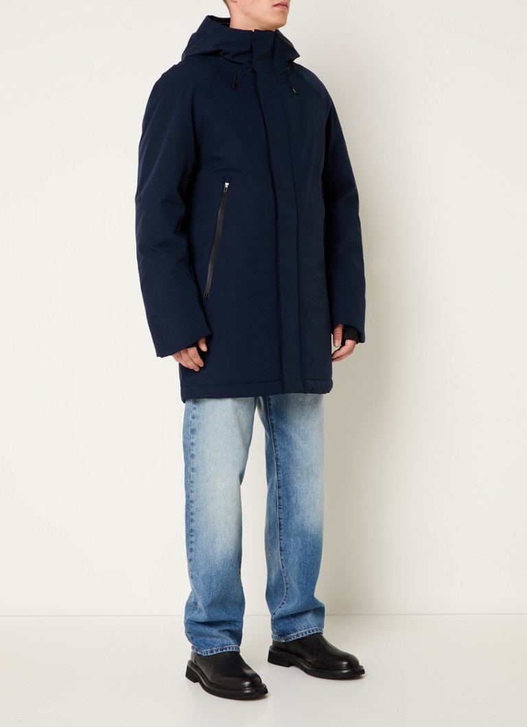 Krakatau Dsup quilted parka with zipped pockets