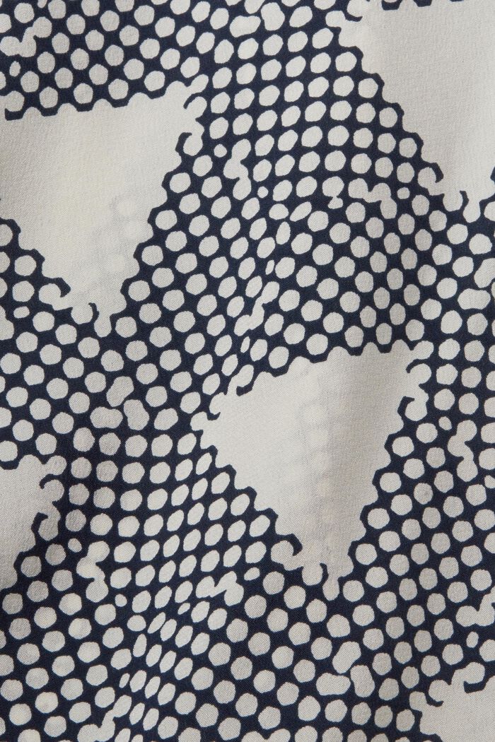 Gemusterte Bluse, 100 % Seide