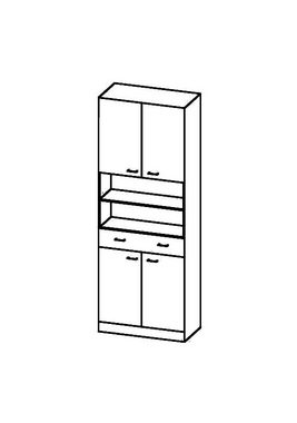 HELD MÖBEL Hochschrank Rallye Breite 50 cm, mit 4 Türen
