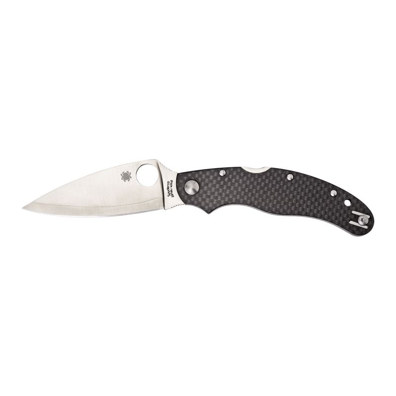 Spyderco Caly 3.5 Carbon Fiber ZDP189 Plain C144CFPE