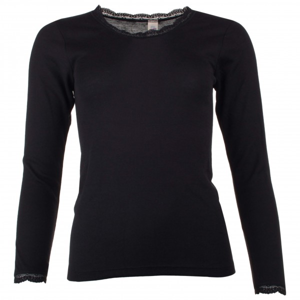 Engel - Women's Shirt L/S mit Spitze - Merinounterwäsche