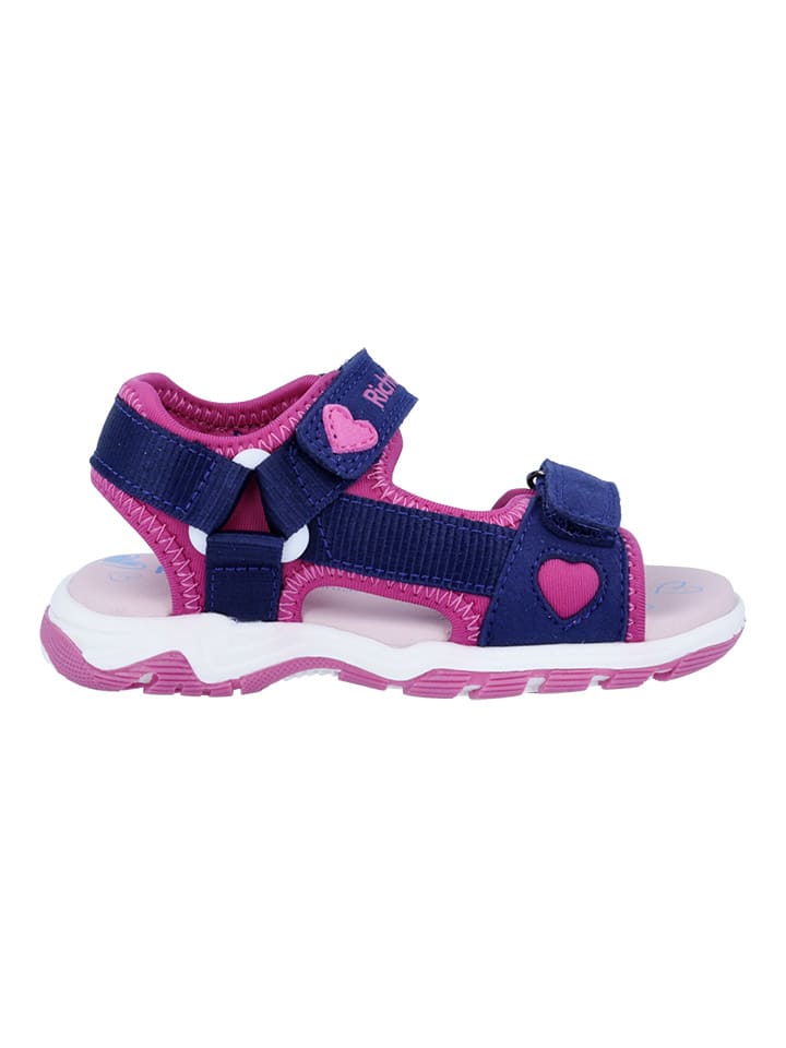 Richter Shoes Sandalen in Dunkelblau/ Pink günstig kaufen