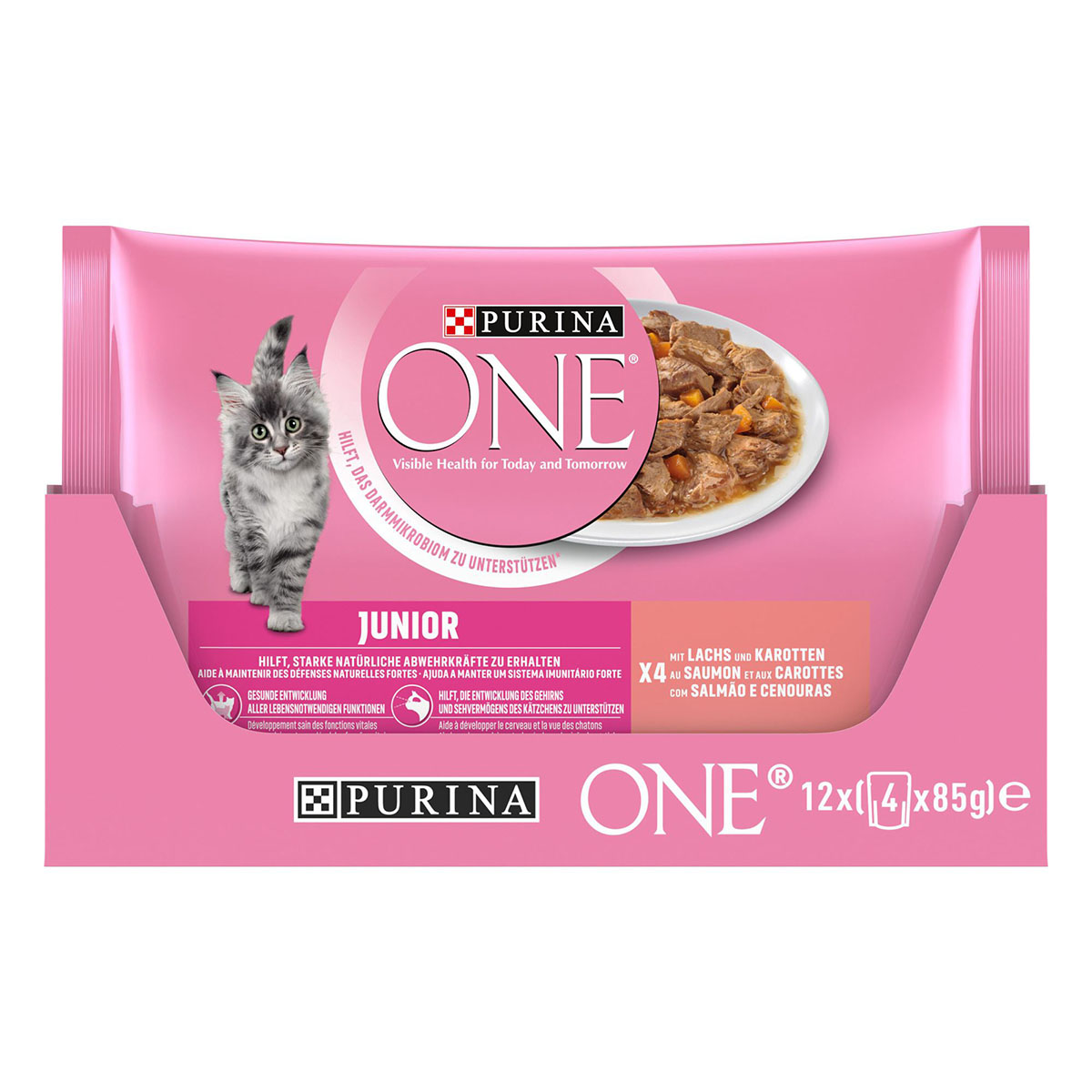 PURINA ONE JUNIOR Kitten in Sauce Lachs kaufen bei ZooRoyal