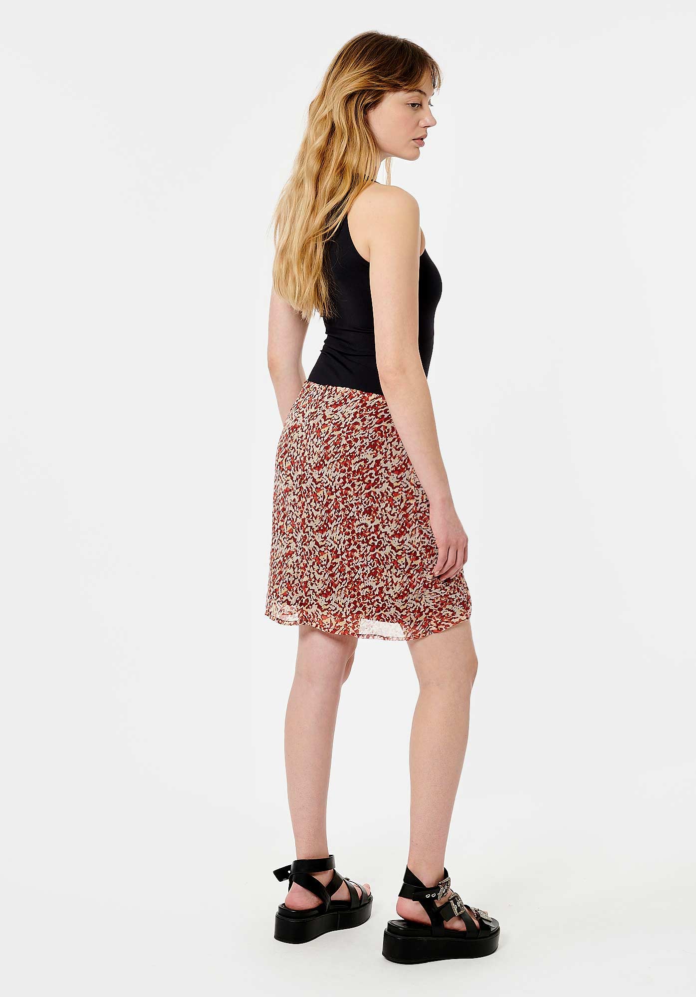 GUITA  Jupe fantaisie femme en 100% polyester recyclé