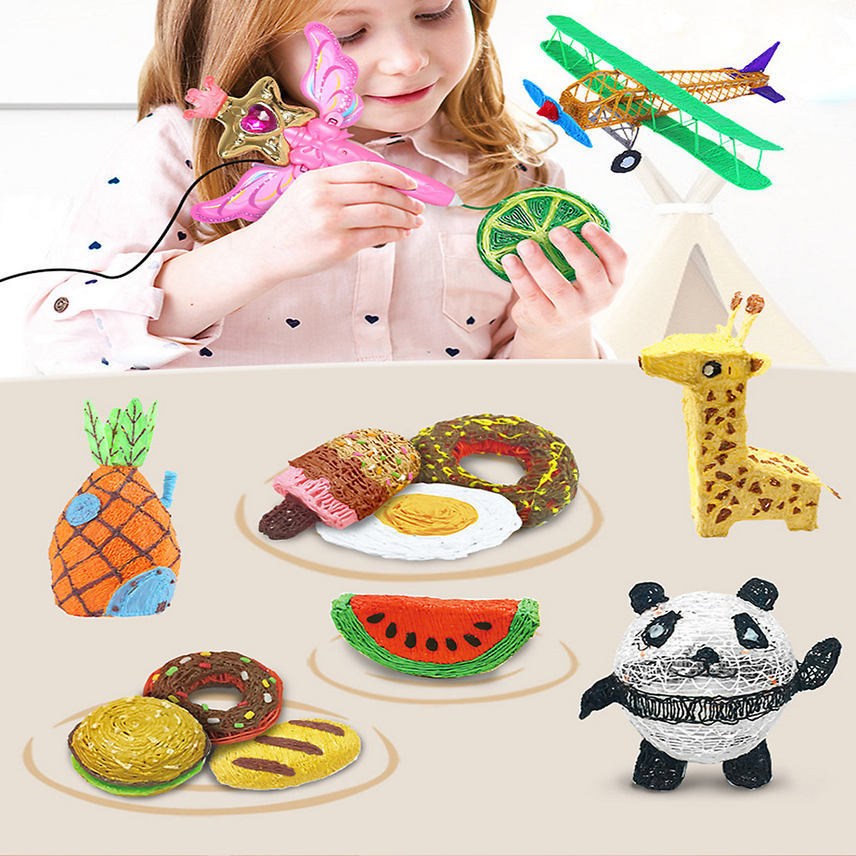 Bastelsets für Kinder Magischer 3D-Malstift