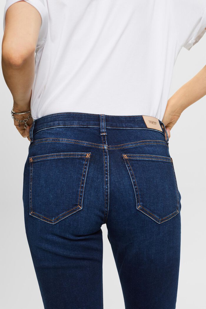 Stretchjeans mit geradem Bein, Baumwollmix