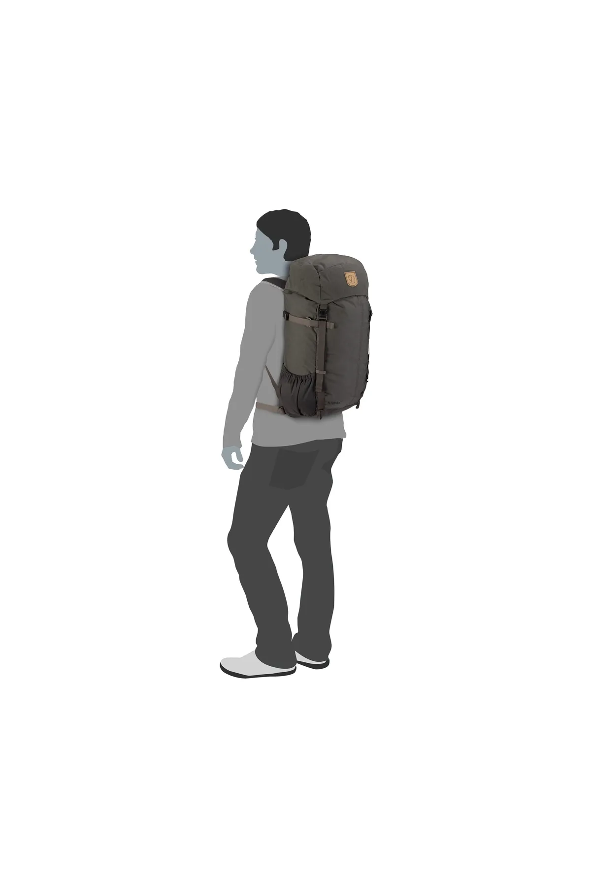 Fjällräven  Rucksack - Grau - Unifarben