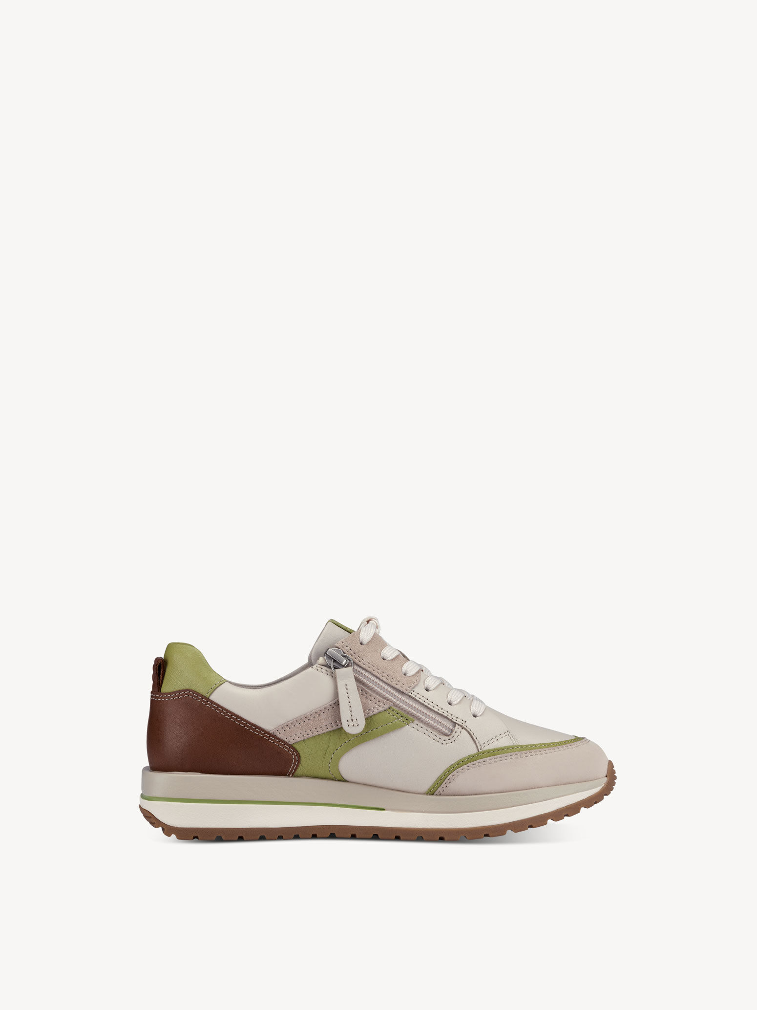 Basket en cuir - beige