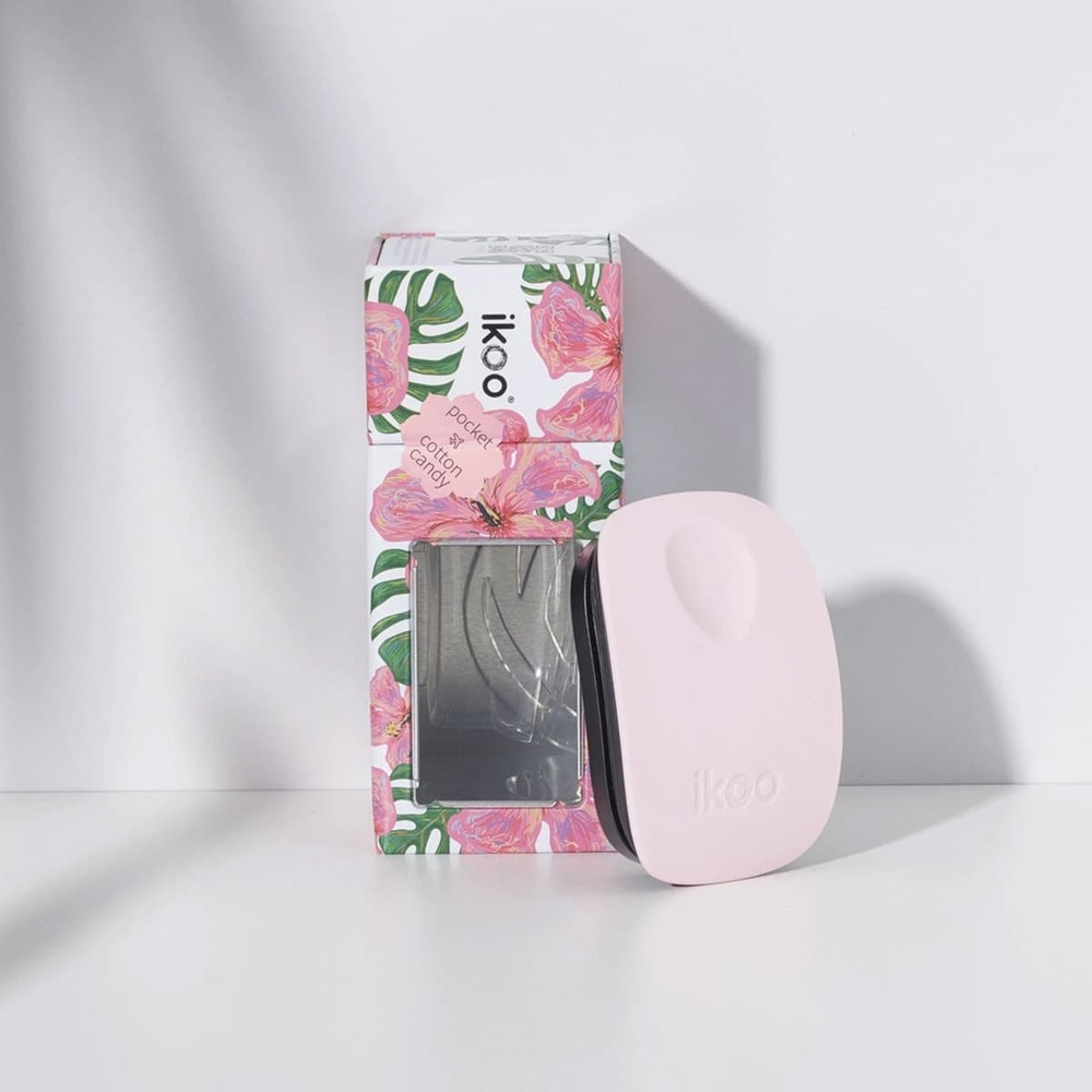 ikoo Brosse Démêlante ikoo Metallic - Pocket- Cotton Candy Brosse cheveux