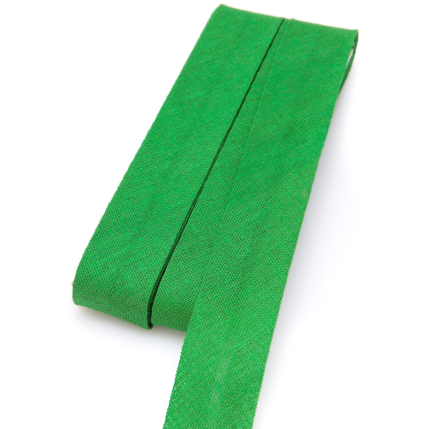 buttinette Baumwoll-Schrägband, grasgrün, Breite: 2 cm, Länge: 5 m