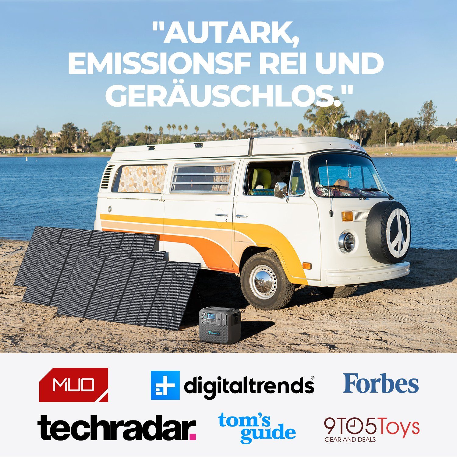 BLUETTI Stromerzeuger AC200MAX+B230 mit 3*PV350, (1-tlg., für Reise)