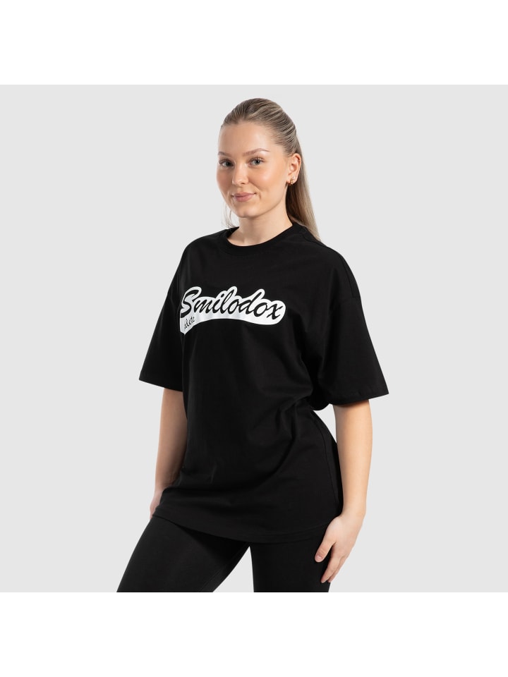 SMILODOX Unisex T-Shirt Macey in Schwarz günstig kaufen