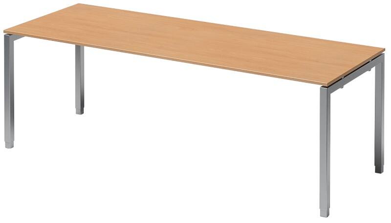 Bisley Schreibtisch Cito Buche, Silber 2.200 x 800 x 850 mm