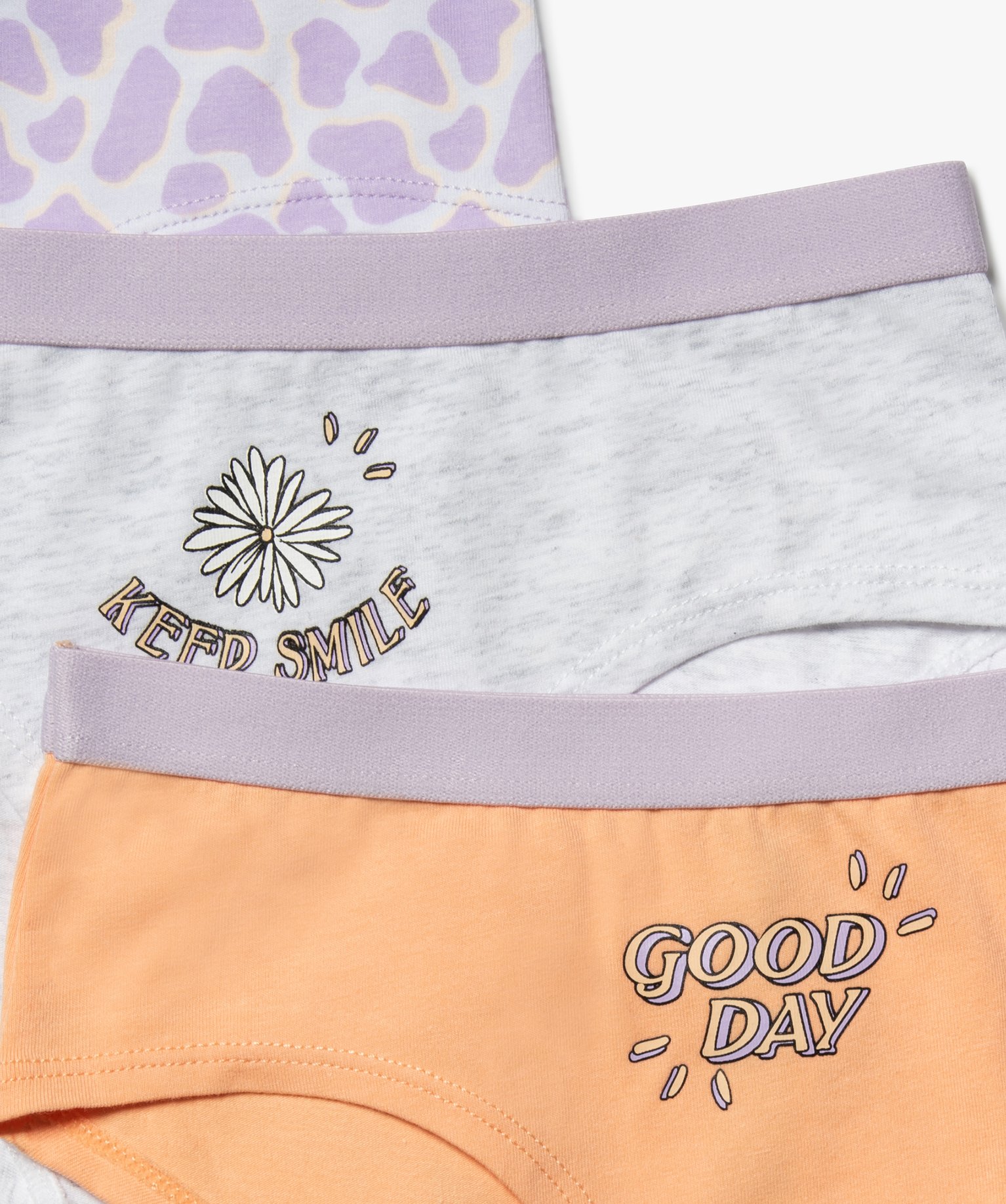 Shorties filles à motifs positifs (lot de 3) multicolore | GEMO