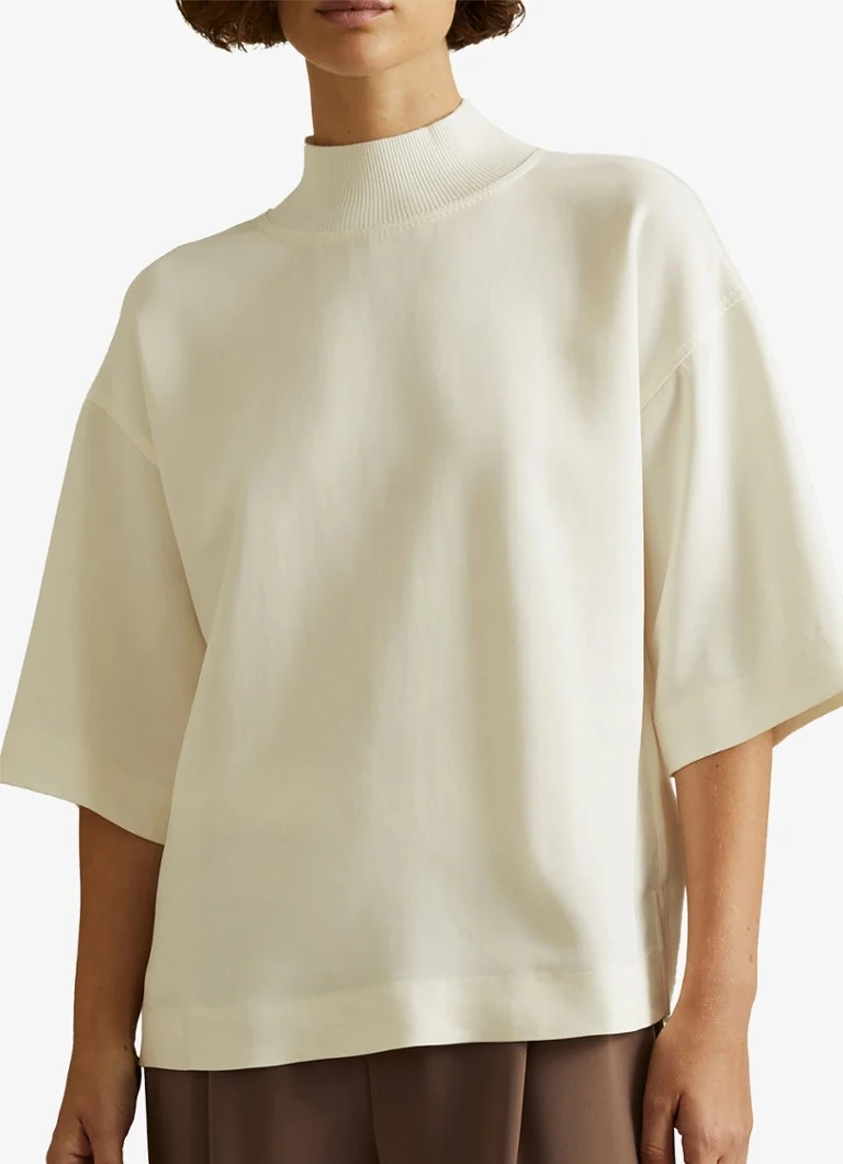 Reiss Amaya oversized top with turtleneck