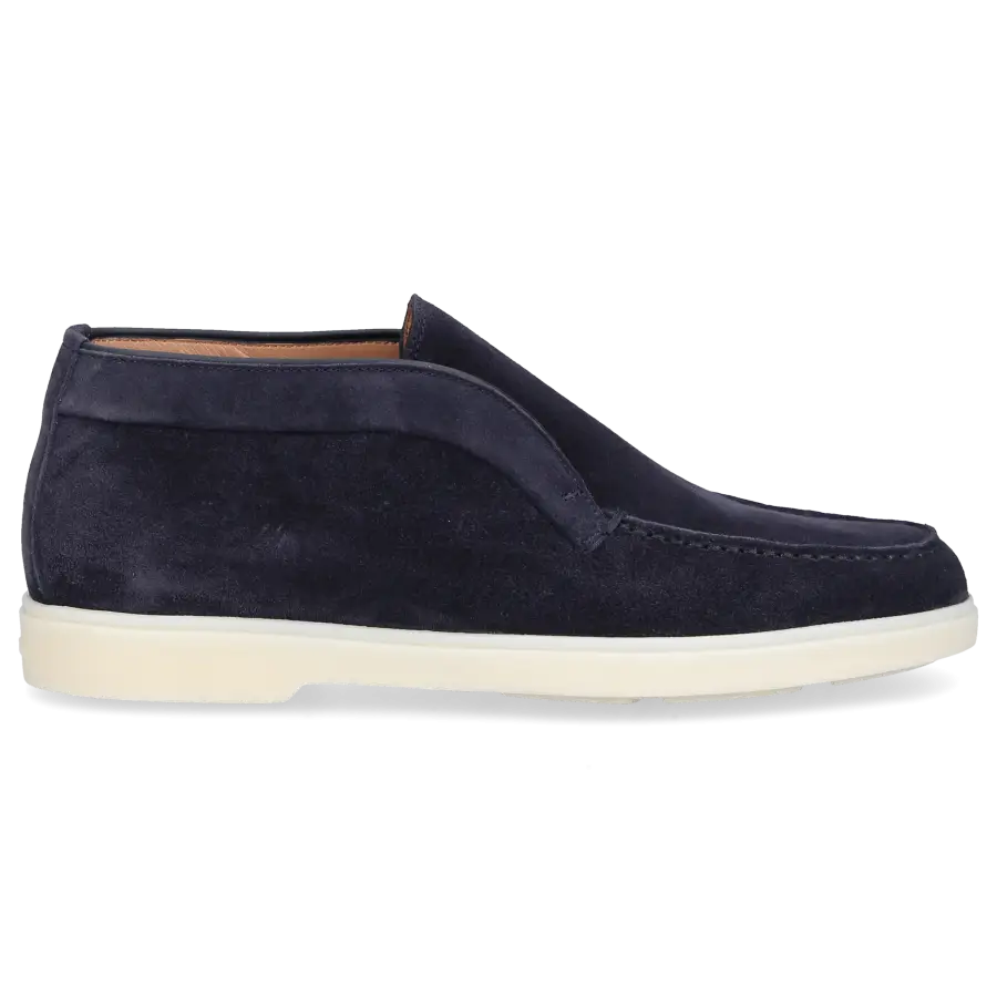 Santoni - Stiefeletten DESERT BOOT Veloursleder - blau