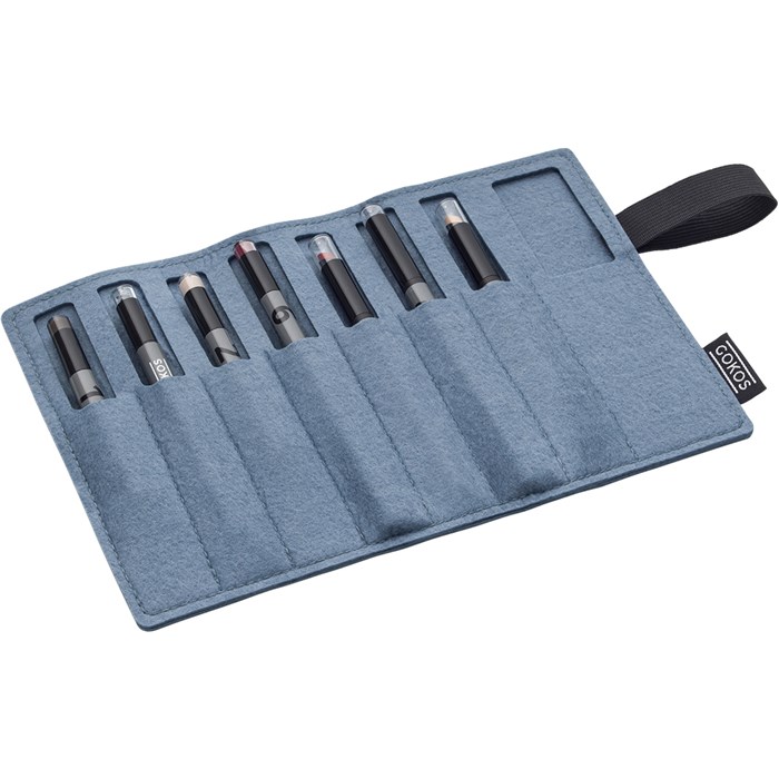 Felt Pouch Steel Blue