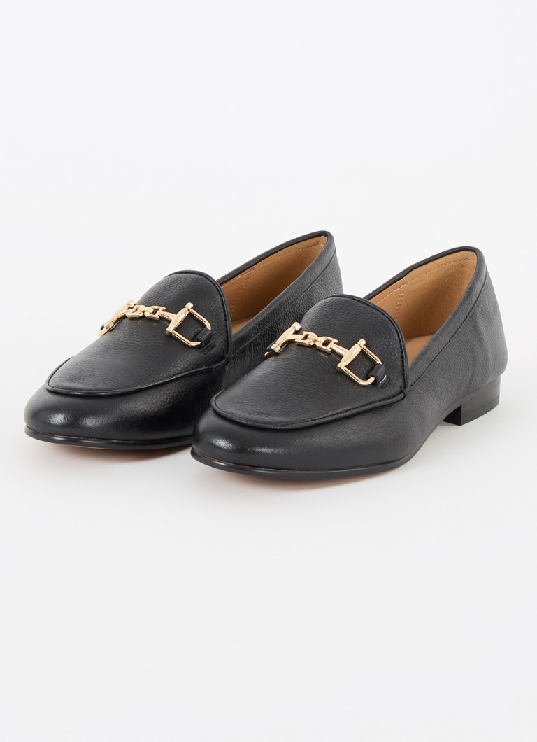 Mocassino Dune London Glair di leer con morsetto