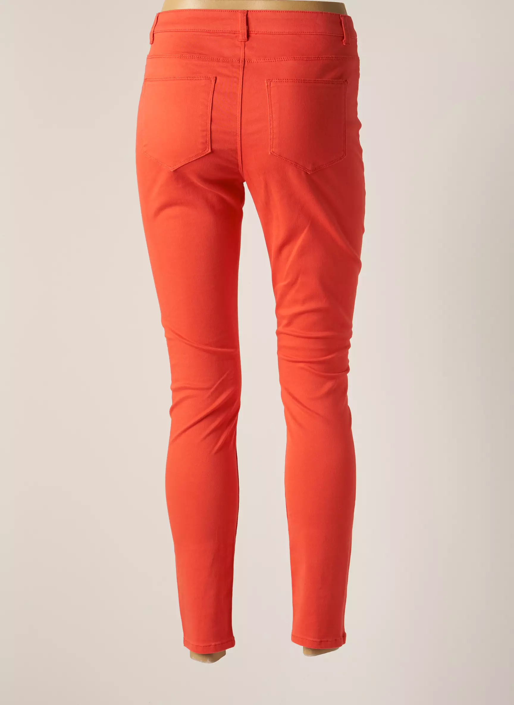Vero Moda Pantalons Slim Femme couleur orange