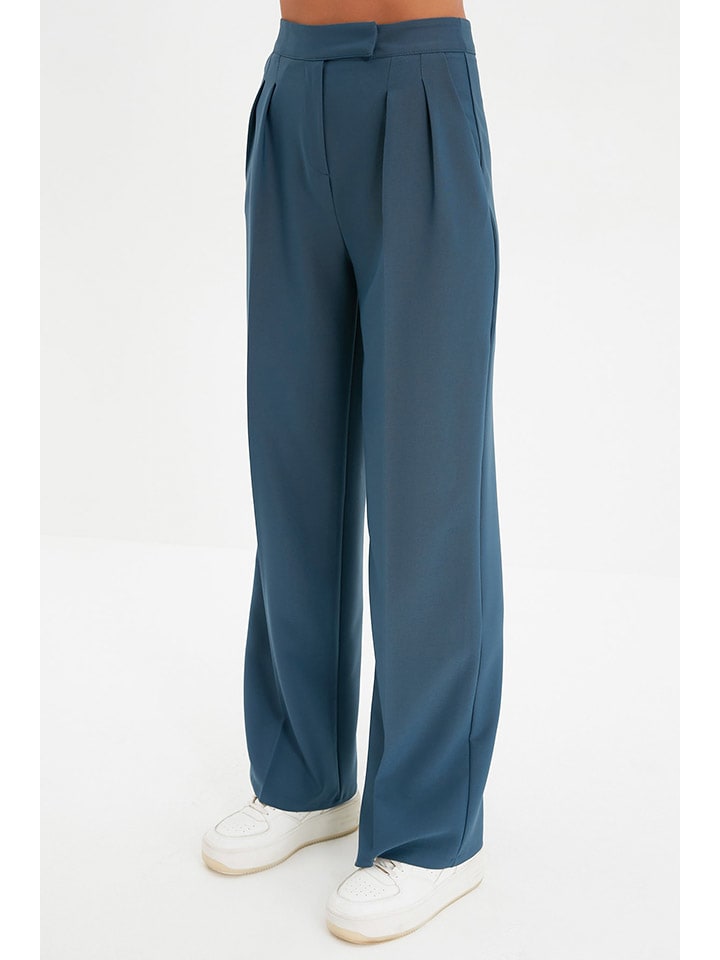 trendyol Marlenehose in Blau günstig kaufen