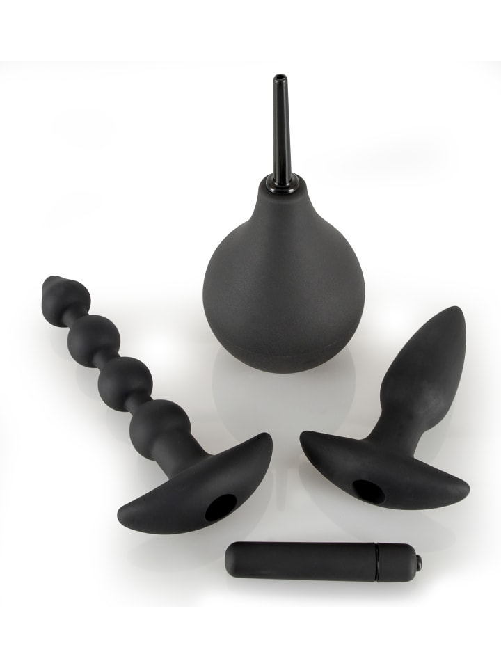 Black Velvets Toy Set Anal Kit in schwarz günstig kaufen 18 cm