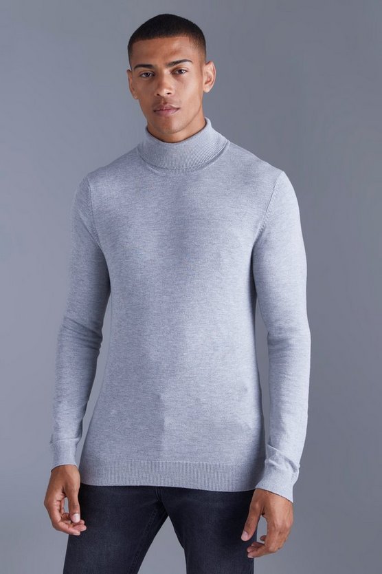 Muscle-Fit Rollkragenpullover